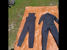 Henderson Thermoprene 5mm Mens Wetsuit Back Zip Size Large Long Sleeve