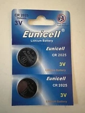 2pcs CR2025 DL2025 CMOS Lithium 3V NEW Watch Battery