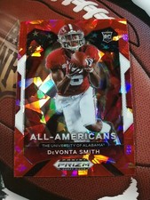 DEVONTA SMITH 2021 Prizm Draft Picks ALL-AMERICAN RC #186 Red Cracked Ice EAGLES