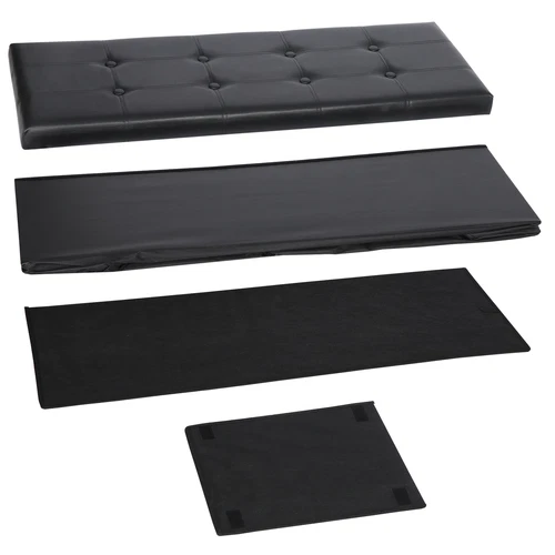 Folding Storage Ottoman Bench Foot Rest Foot Stool for Bedroom Entryway Indoor - Imagen 46 de 93