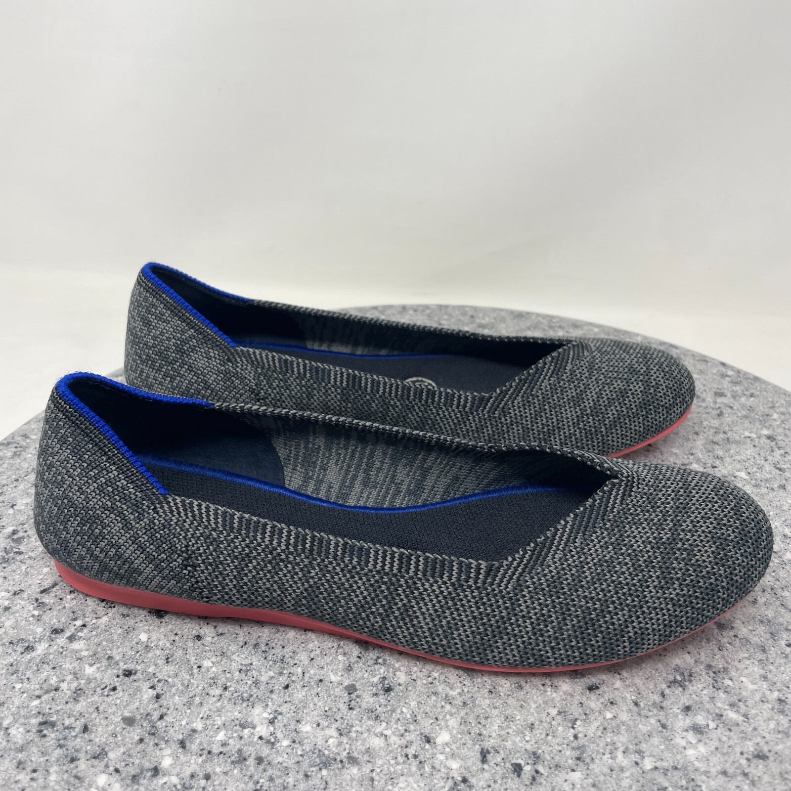 SAOLA Scarpe basse Rothy's donna 7 birdseye grigio antracite suola rosa