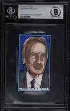 Vin Scully Original Art Sketch Card Los Angeles Dodgers 1/1 BAS