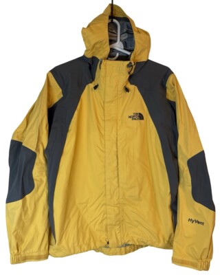 The North Face THF Hyvent Hooded Rain Winter Jacket Bright Yellow Women s Medium