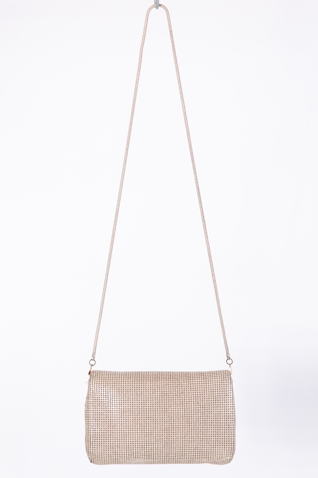 Original Vintage GLOMESH Cream Off White Gold Handbag Bag Hand Evening