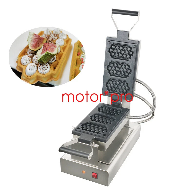3 Compartment Honeycomb Waffle Maker 220V Lattice Cake Maker Scone Maker 1400W