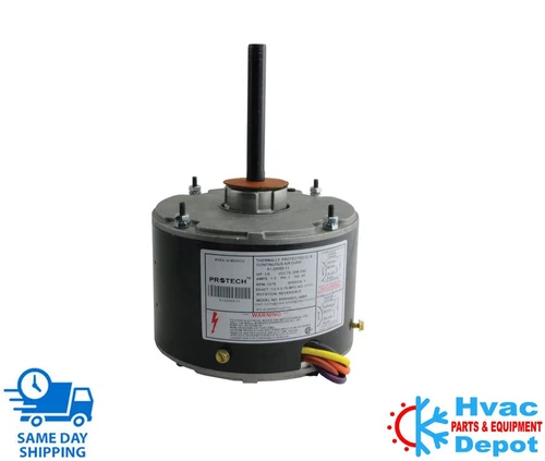 Rheem 51-23055-11 - Condenser Motor - 1/5 HP 208-230/1/60 (1075 rpm/1 speed) DIY