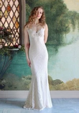 AUTHENTIC claire pettibone wyoming wedding dress Size 10