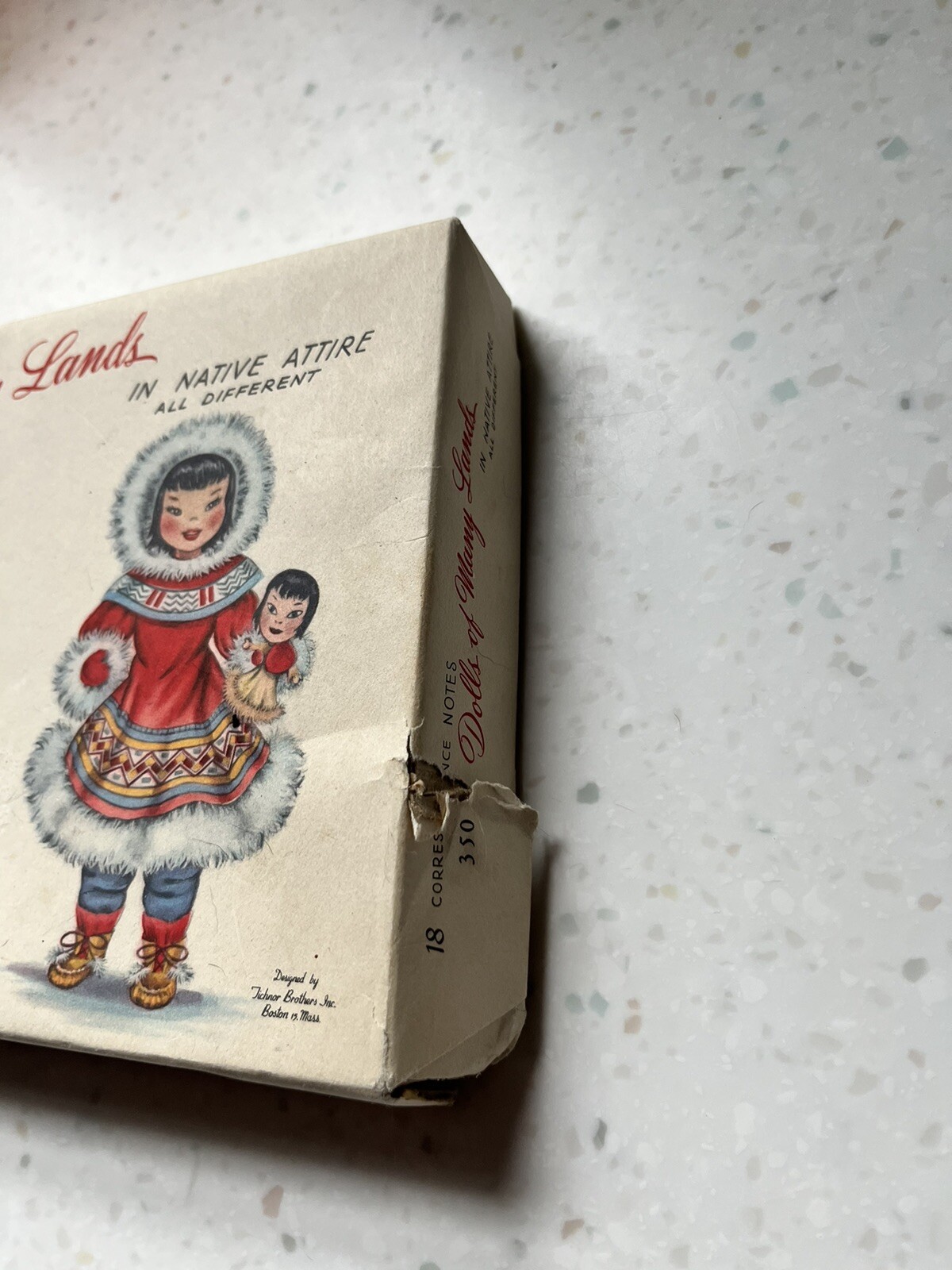 Vintage 1960s Dolls of the World Notecards Correspondence Cards