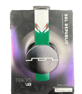 【 SOL REPUBLIC V8 】 Sol Republic TRACKS V8 Blk Interchangeable Headband & Detachable