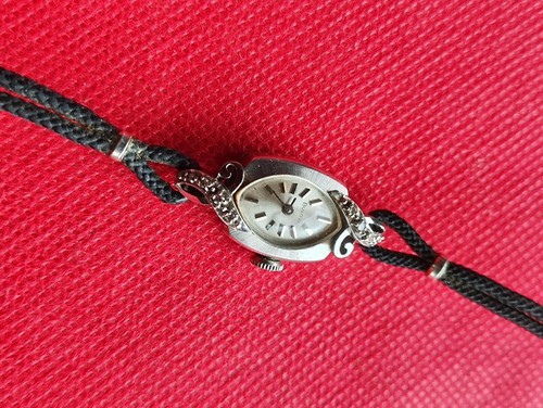 Rare 14K WhiteGold Art Deco BULOVA 5AN 23 Jewels Manual Wind Ladies Watch _3666 - Picture 5 of 13