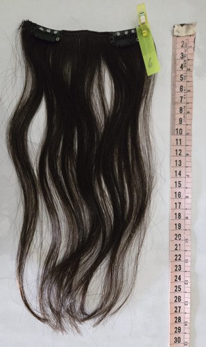 Extensions 100% Echthaar dunkelbraun Haarverlängerung Haarverdichtung clip-in - Bild 4 von 4