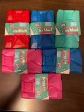 6x Cool Gear Freezer Gel Ice Block Pack Lunch Box Cooler Travel 5" x 3" cold 