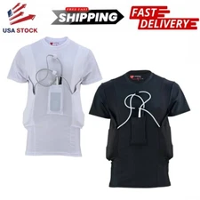 LVAD HeartMate 2 & 3 Men T-Shirt LVAD Clothing with Controller & Battery Pockets
