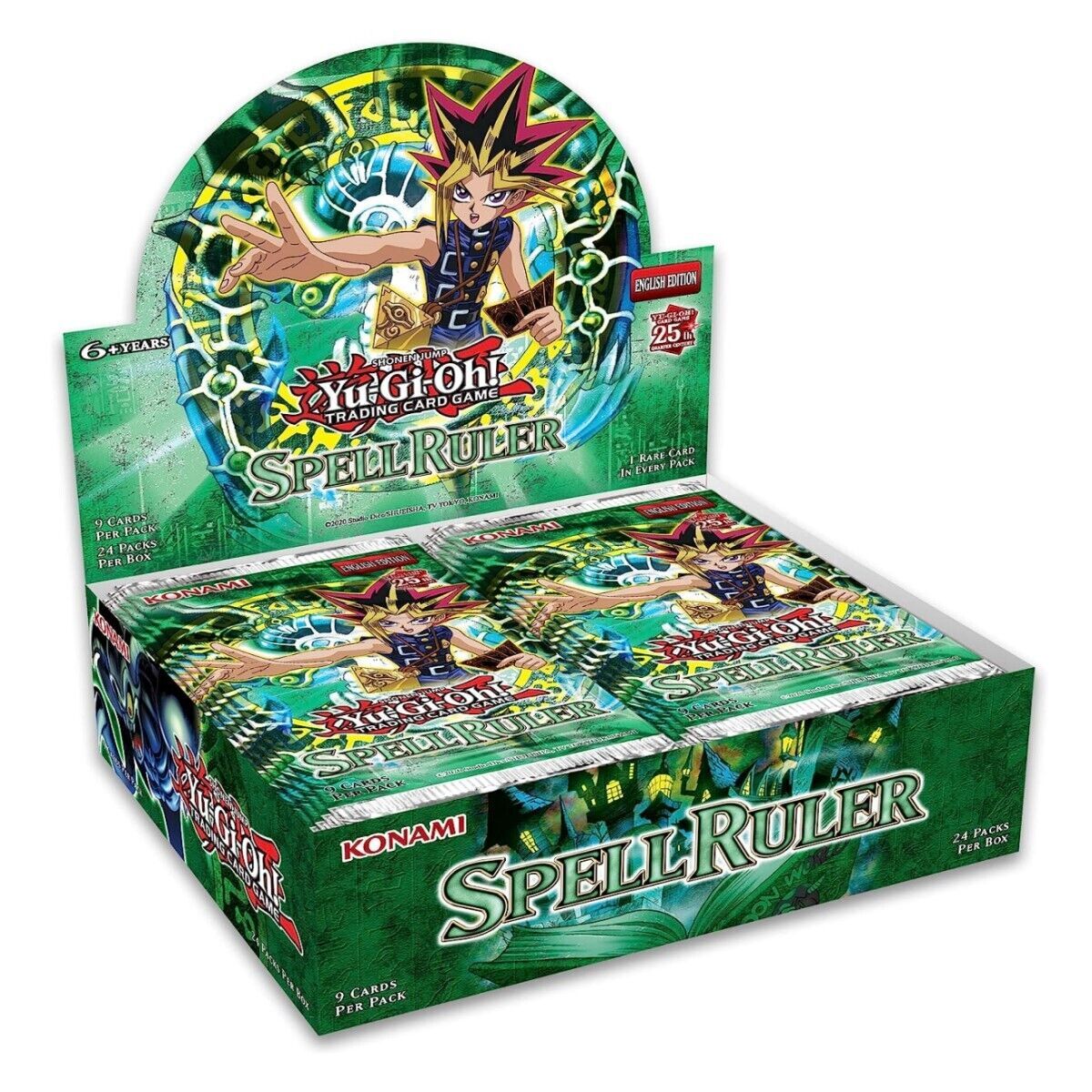 Yu-Gi-Oh! -25th Anniversary Spell Ruler Booster Box - 24 Packs Factory Sealed