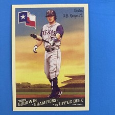 Ian Kinsler 2009 Upper Deck Goodwin Champions Card #21 MLB Texas Rangers