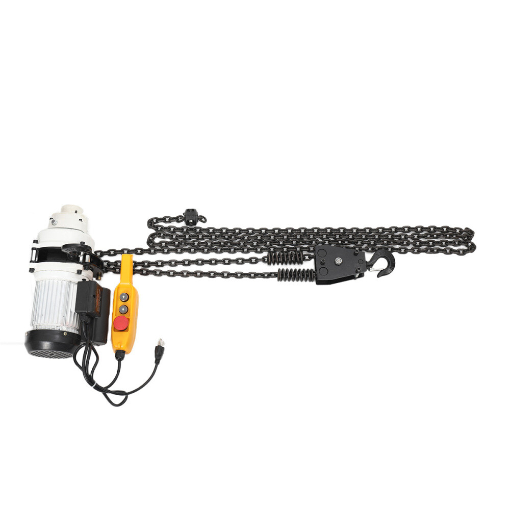 2200 LBS Electric Chain Hoist Double Chains Hoist Crane 20FT Chain 110V 2.5M/min