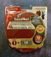 Diablo SandNet 5 inch Sanding Disc 220 Grit Ultra Fine 10 Discs