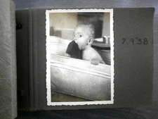 49 real photos of a child in Palestine in a small album New immigrants 1938-1940