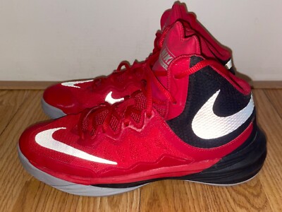 MINT Nike Prime Hype DF II GS Basketball Shoes Sneaker 6.5Y Red Black 807613-600