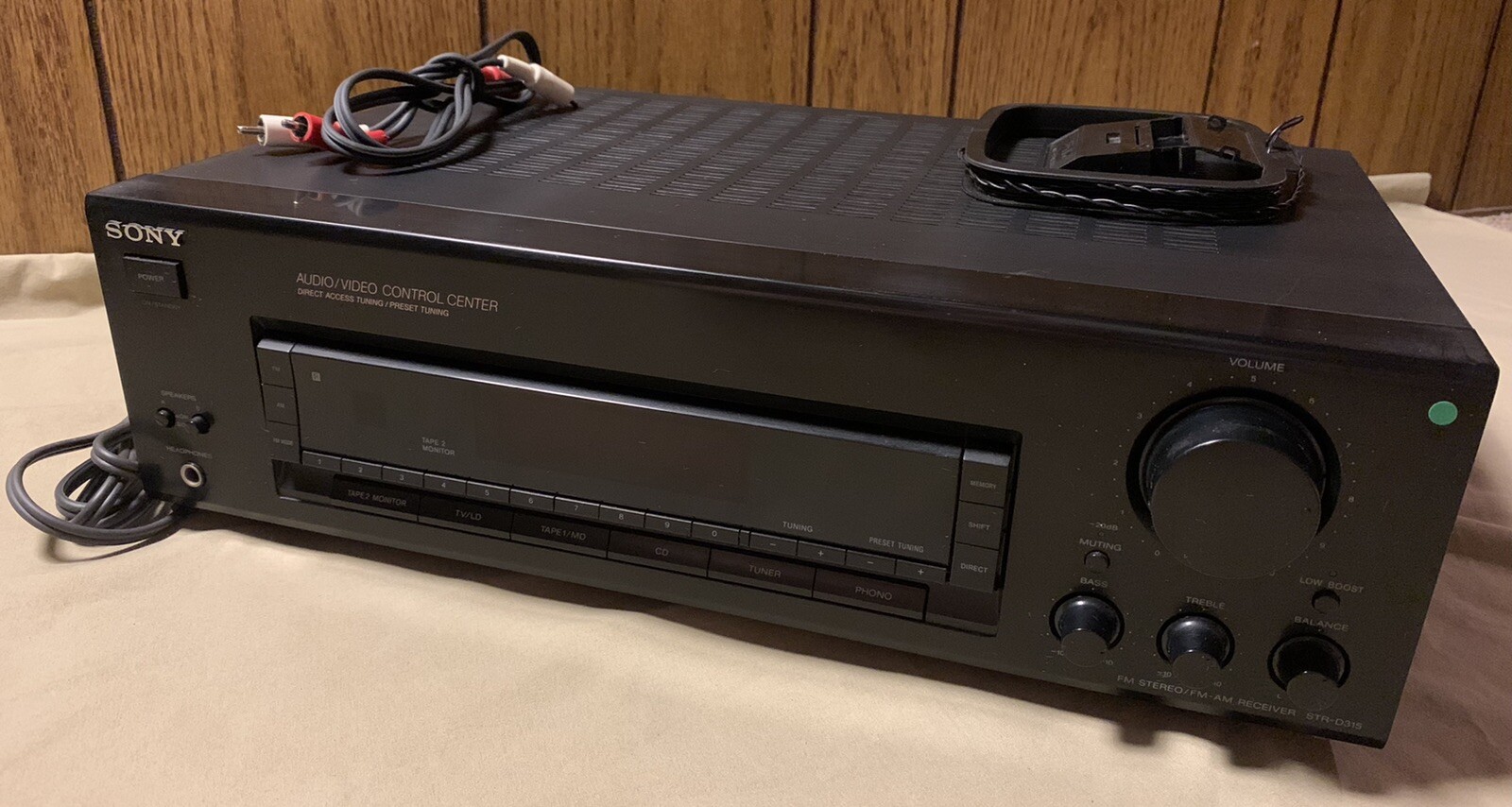 SONY Audio Video Control Center Model No. STRD315 Serial No. 8899552 *WORKS* eBay