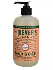 Mrs Meyer's Clean Day Hand Soap Liquid, 12.5 fl oz Geranium, NEW *Ships Free*