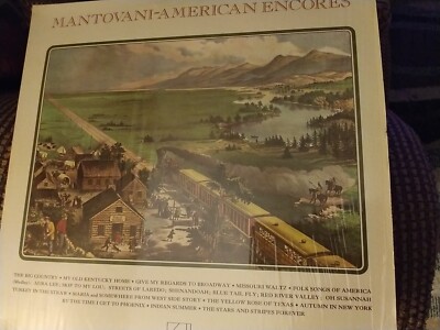 Vintage 1976 Mantovani American Encores London 444 Decca Records Vinyl