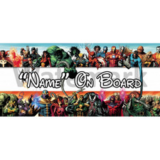 Marvel Baby On Board Car Sign (4) - Personalised