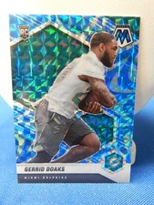 2021 Panini Mosaic Football Blue Prizm - #373 Gerrid Doaks RC - Miami Dolphins