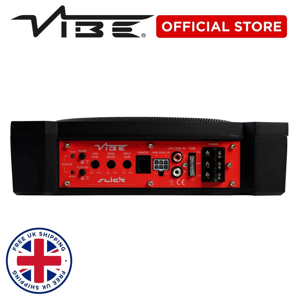 VIBE 10 INCH UNDERSEAT SUBWOOFER SLICK BASS SLIM POWERFUL 540 WATTS - Image 4 of 4