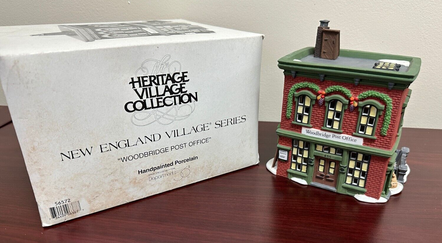 Dept 56 Heritage Village "Woodbridge Post Office" w/Box 56572 eBay