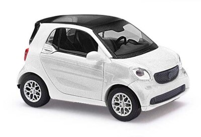 BUSCH Modell Bausatz / Teile 1:87/H0 PKW, Smart 2014, weiß #60220