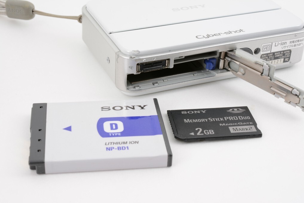 Exc] Sony Cyber-Shot DSC T2 White Compact Digital Camera +