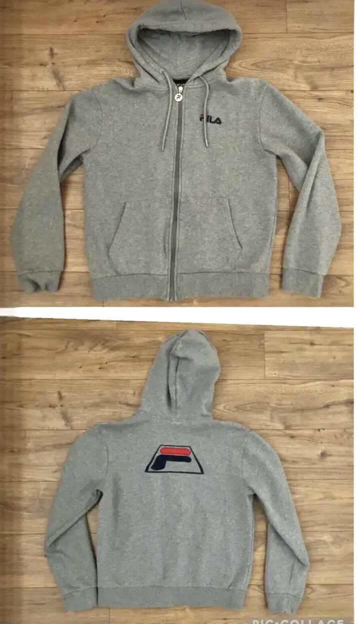 Fila Zip Up Grey hoodie Size S