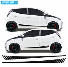 Adesivi per Toyota Aygo Strisce Laterali Vinile Grafica Decalcomanie