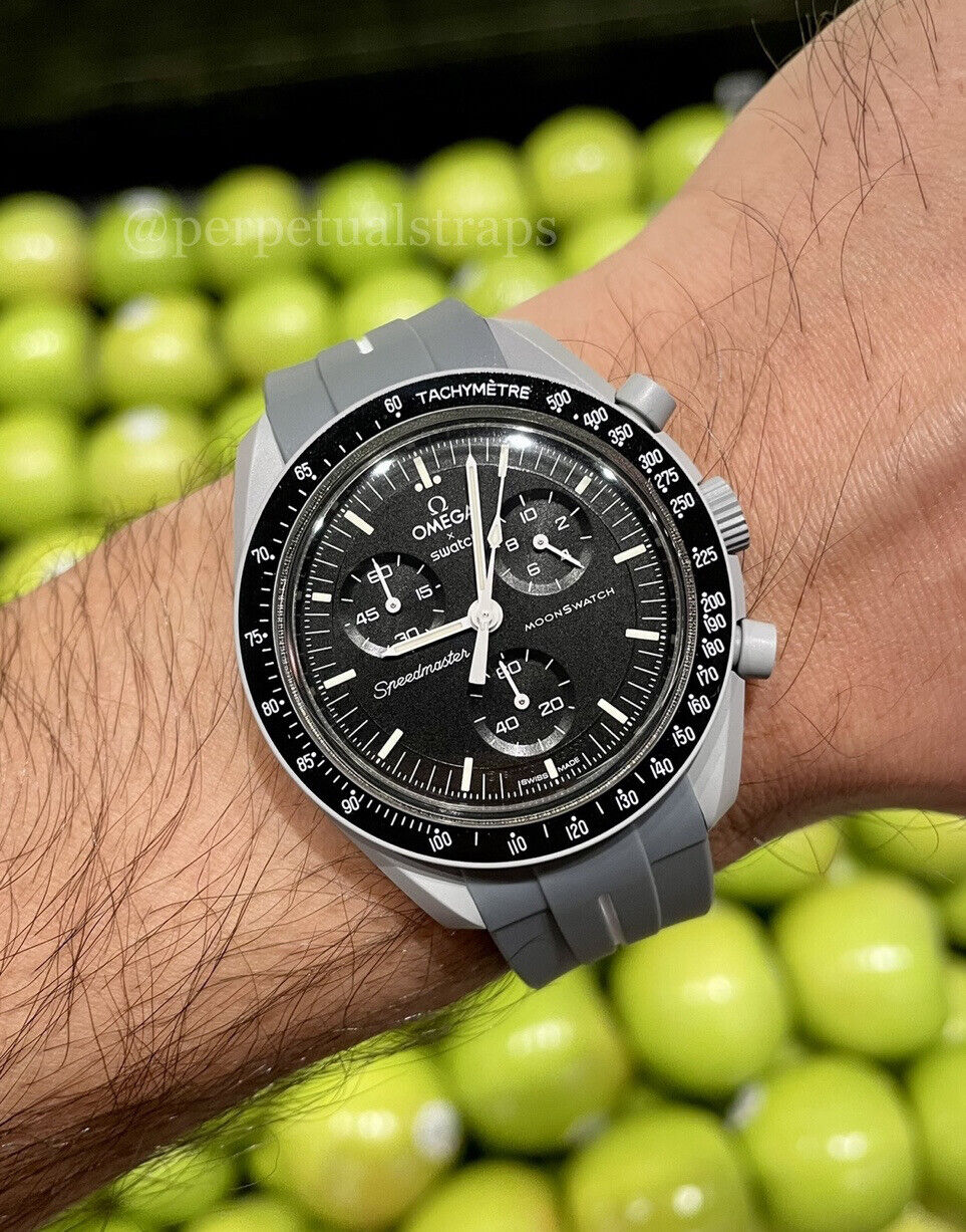 Black And Green MoonSwatch Rubber Strap Omega SpeedMaster | lupon.gov.ph