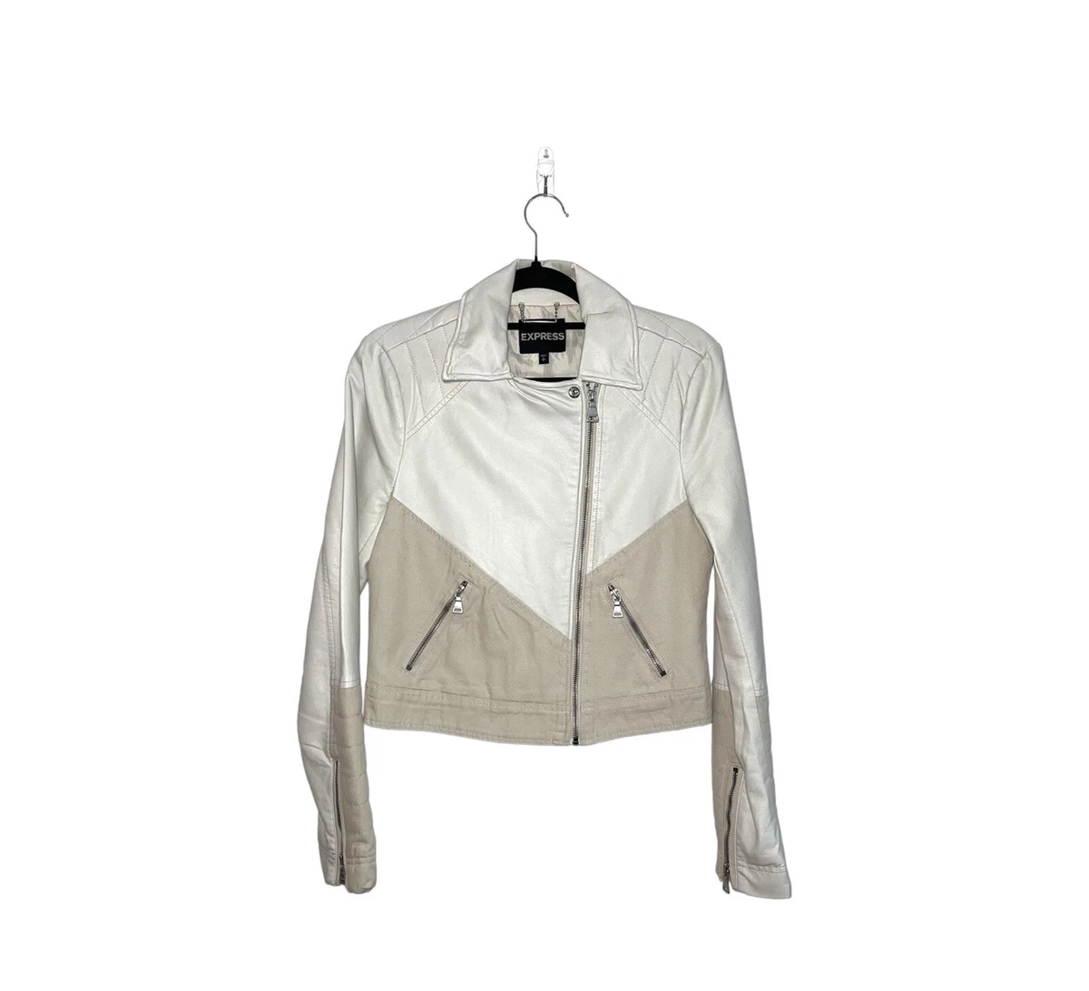 Express tan deals leather jacket