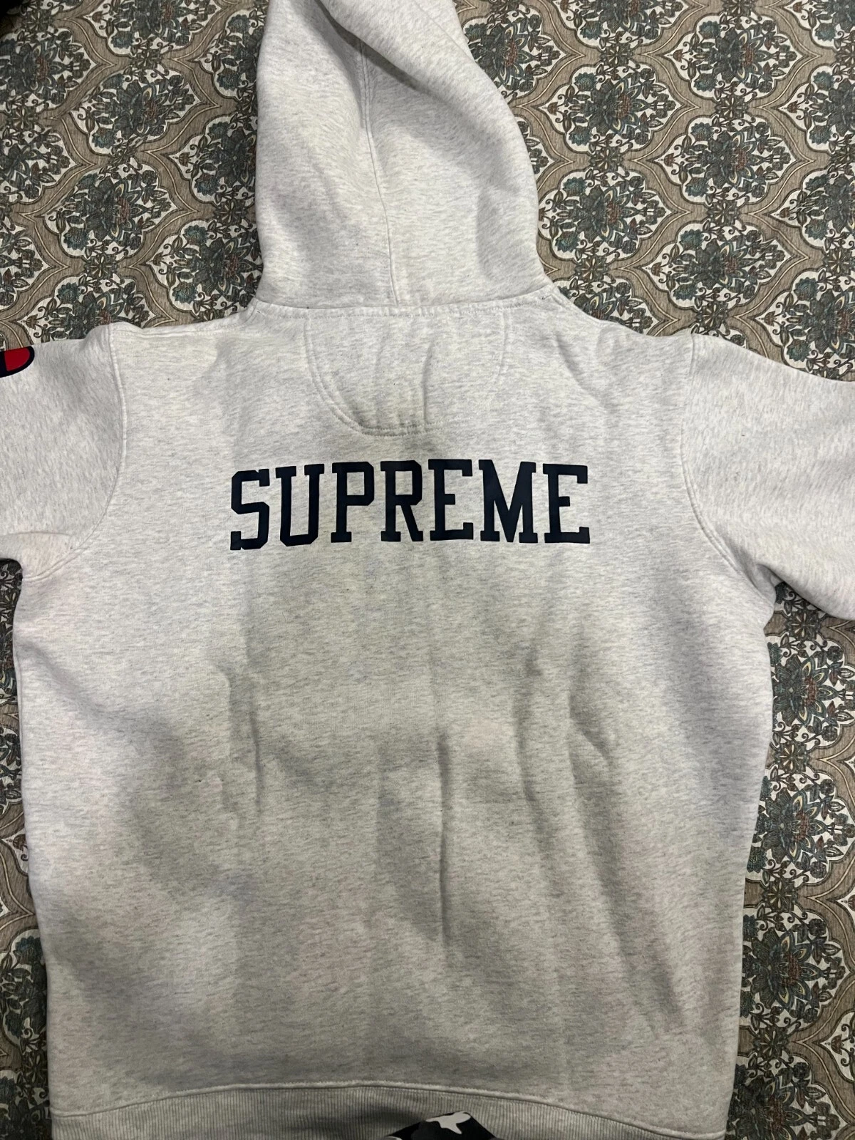 Pull à capuche Supreme x Champion blanc moyen