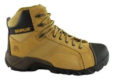 Caterpillar Cat Argon Hi Side Zip Mens Steel Toe Work/Safety Boots - Rubber