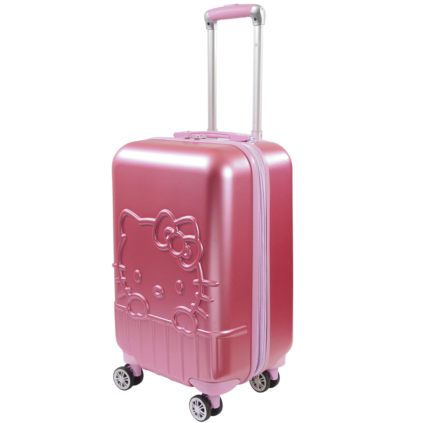 Hello Kitty 21 Inch Carry On Luggage, Molded Hardshell Rolling Suitcase with ...