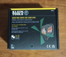 New Klein Tools Green Mini Cross Line Laser Level 93MCLG