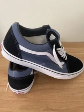 Vans Old Skool Skate Shoe - Navy / White ( USED )
