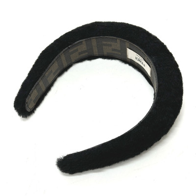 FENDI フェンディ ヘアバンド ズッカ FXS385 ウール FENDI Fur Hair band Head band Boa zucca hair accessory Black | eBay