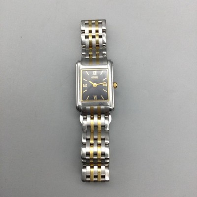 Citizen Stiletto Eco-Drive Womens Watch 19mm Black Two Tone  display picture 3