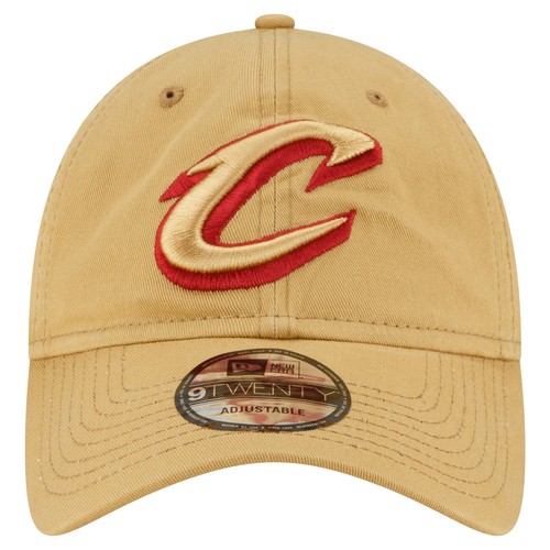 Men's New Era Tan Cleveland Cavaliers Team 2.0 9TWENTY Adjustable Hat - Picture 2 of 6