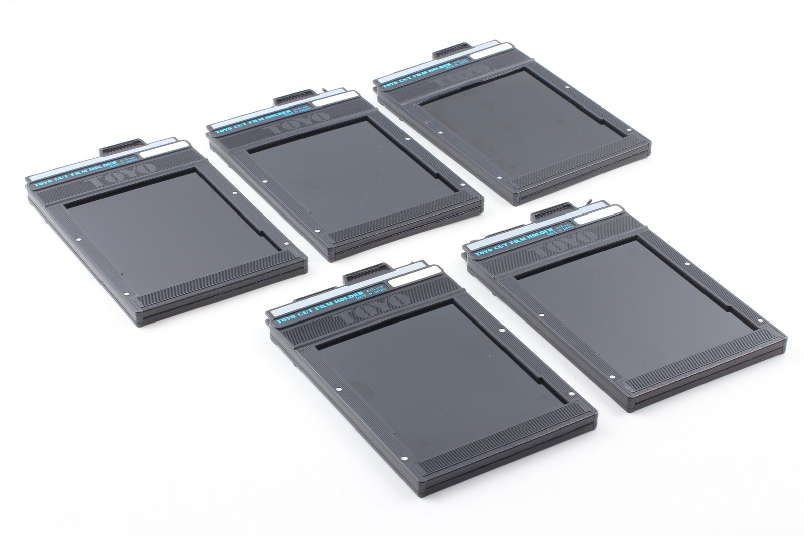 Lot of 5 [Near MINT] TOYO Blue Logo 4x5 Cut Sheet Film Holder Large ...