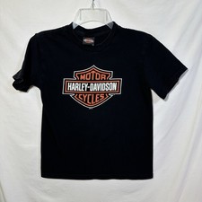 Genuine Harley-Davidson Shiawassee Birch Run Michigan Youth Medium T-Shirt Biker