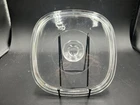 VTG Pyrex Corning Ware A-9-C Square Replacement Lid Only Clear Glass