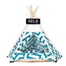 Pet Tent House Cat Bed Portable Teepee with Thick Cushion and 6 Colors Available