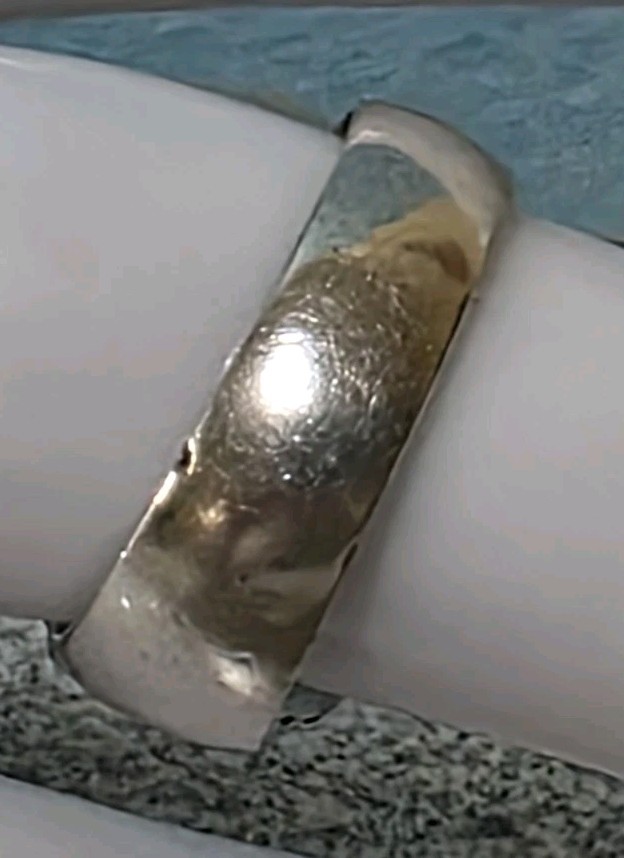 Silver Tested Buckle Ring.  #647 View 3