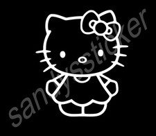 2 Pack Hello Kitty Sticker Vinyl Decal -many Sizes Colors- Car Window Laptop